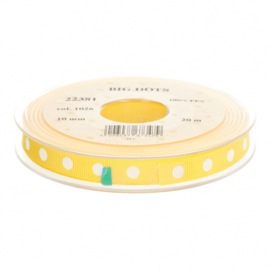 Satin Luxe- Big dots yellow