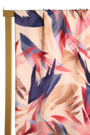 Atelier Jupe - Off white viscose with coloured plant leaves