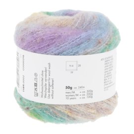 LangYarns Galaxy, kleur 2 lichtblauw-lila- groen