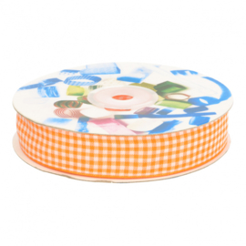 lint ruit pepita 20mm, oranje