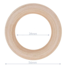 Houten ring, 56mm