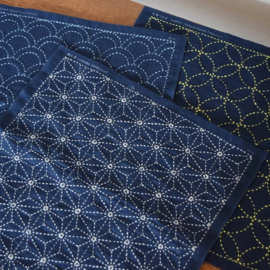 Daruma Sashiko Sampler Morning glory
