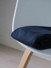 Mind the Maker Organic Chavron, Navy blue