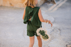 See You At Six Linnen / viscose  blend Groenere weiden