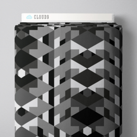 Cloud9 Embellish Hollyhock grey-black rayon