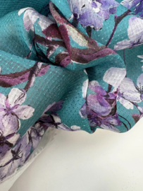 Deadstock fabrics Shades of purple& blue