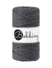 Bobbiny triple twist 3mm kleur Charcoal