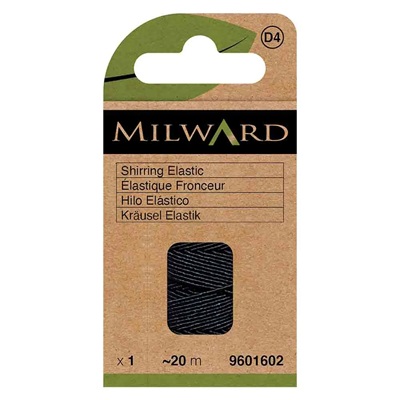 Milward Rimpelelastiek 0.75 zwart