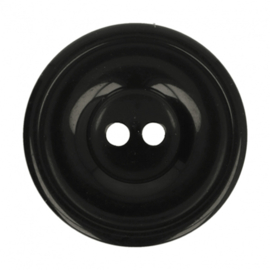 Bottoni Italiani knoop zwart, 17,5mm