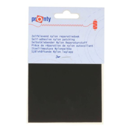 Pronty zelfklevend nylon reparatiedoek, zwart