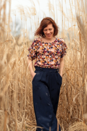 Eglantine &Zoe Bella blue indigo -poplin