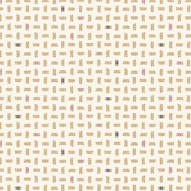 Cloud9 Blossom and Dot - Floral weave gold