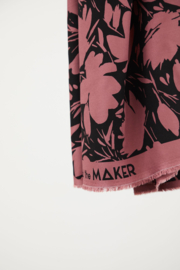 Mind the maker Floral Shade - Rosewood -  Leia crepe