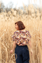 Eglantine &Zoe Bella blue indigo -poplin