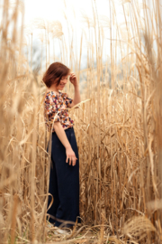 Eglantine &Zoe Bella blue indigo -poplin