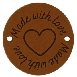 Durable label Made with love, 2st