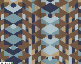 Cloud9 Embellish Hollyhock blue-brown rayon