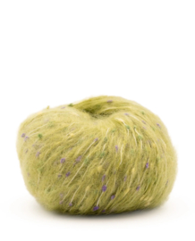 Phil Mohair Dots Vert Bourgeon