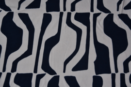 Bittoun - Abstract  in blue and creme
