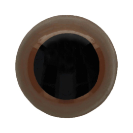 Dierenogen - veiligheidsogen tweekleurig bruin 8mm
