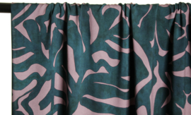 Atelier Jupe - Dark patrol green and dusty mauve viscose