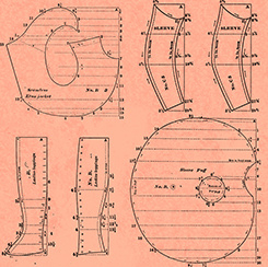 Quilting Treasures- patterns salmon