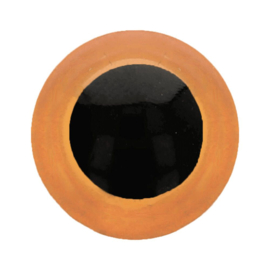 Dierenogen - veiligheidsogen tweekleurig oranje 10mm