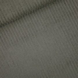 See You At Six - Corduroy brede rib rokerig olijfgroen