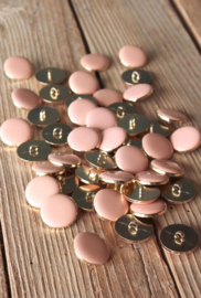 Eglantine & Zoe knoop Chic Rose - Perle