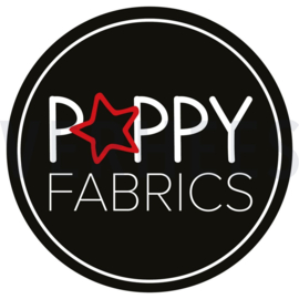 Poppy Fabric - Cotton Stripes Dobby blue