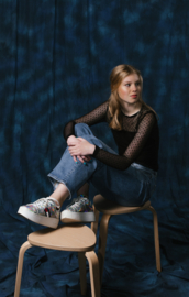Bittoun - Mesh stof zwart