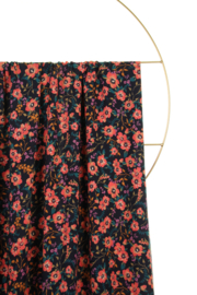Atelier Jupe - viscose - Dark blue with little flowers