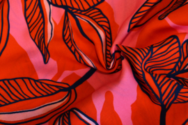 Bittoun - Leaves in pink en red