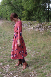 Eglantine & Zoe - Popeline de viscose - Anemone terracotta