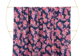 Atelier Jupe - viscose - Blurred Pink flowers