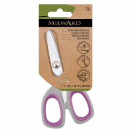 Milward borduurschaar titanium 13,5 cm