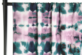 Atelier Jupe - viscose - Green and lilac tie dye