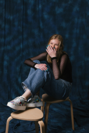 Bittoun - Mesh stof zwart