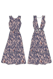 Eglantine & Zoe - Crepe de viscose - zebra rose-perle