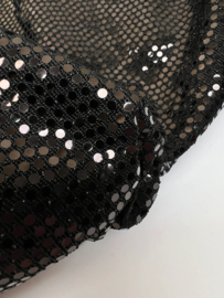 Deadstock fabric: black knitted lurex