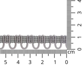 Elastisch lussenband grijs
