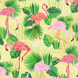 Robert kaufman- Flamingo Paradise