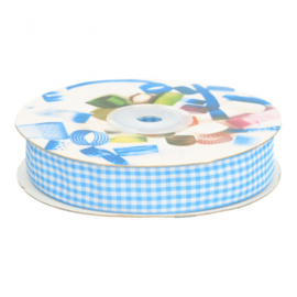 lint ruit pepita 20mm, blauw