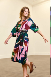 Atelier Jupe - Absract and colourful print viscose