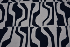 Bittoun - Abstract  in blue and creme