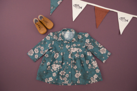 See You At Six Linnen / Viscose blend Cherry Blossom - Noord Atlantisch blauw
