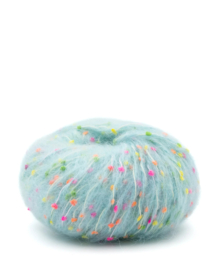 Phil Mohair Dots Aqua