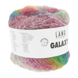 LangYarns Galaxy, kleur 5 roze-oranje-groen