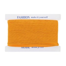 Paspelband 4mm, oker geel