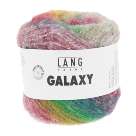 LangYarns Galaxy, kleur 5 roze-oranje-groen